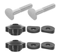 VANZACK Visserie robuste pour poignée de tondeuse à gazon, 2 ensembles avec écrou de rechange, compatible avec machines commerciales légères, dimensions 3.50X3.50X1.50cm, pour entretien