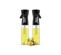 Vaporisateur - ACTIVOTEX - Pulvérisateur d'huile 300 ml (lot de 2) - Réutilisable - PET - Noir