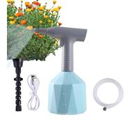 Vaporisateur de jardin pour plantes - 1 L - Rechargeable - Électrique - Brumisateur automatique - Avec tuyau d'eau de 2,5 m - Arrosoir pour plantes