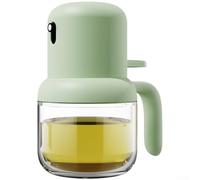 Vaporisateur d'huile en verre de 180 ml pour cuisine - Vaporisateur d'huile d'olive, vinaigre, anti-goutte, friteuse à air chaud, grillades, pâtisserie, vinaigrette - Noir, gris, jaune, beige, vert