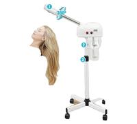 Vaporisateur facial, 800W, hauteur réglable de 112 à 132 cm, capacité du réservoir d'eau de 750 ml, longueur de la buse de 40,5 cm, prise européenne
