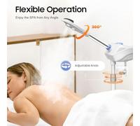 Vaporisateur facial, vaporisateur facial à ions d'ozone, appareil de vapeur facial de 750W sur roulettes, appareil de vapeur facial pour le rajeunissement professionnel de la peau, buse rotative à 360