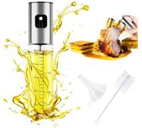 vaporisateur huile air fryer, spray huile d'olive,100ml pulvérisateur huile cuisine,Avec Brosse Et Entonnoir Et Brosse à huile