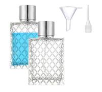Vaporisateur Parfum Rechargeable - 2 PCS Atomiseur Vide avec Entonnoir et Compte-gouttes - Flacons en Verre pour Cosmétique, Cadeau, Voyage, Maison