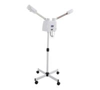 Vaporisateur pour le visage Salon de beauté Sauna facial Humidificateur à brume chaude Professionnel Convient pour les soins de la peau en salon/à la maison(Hauteur réglable)