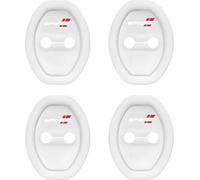 VAPORVERSE 4 Pièces Caches Serrure de Porte pour Captur 2024 2023 2022 2021 2020, Protecteur Loquet en Silicone Anti Rouille Bruit Auto Extérieur Accessoires,White