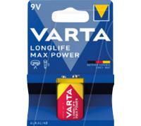 VAR LLMP 9V 1X - Max Power, pile alcaline, bloc 9 V, paquet de 1