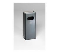 VAR VAR Cendrier/Collecteur de déchets 32 l avec couvercle inox poli argent antique structuré 32 l Quantité:1