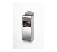 VAR VAR Cendrier mural en acier inoxydable avec plaque WH 51 0,8 l/4 l Quantité:1