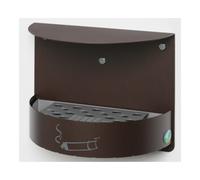 VAR VAR Cendrier mural H 23 verrouillable brun foncé structuré 1,5 l Quantité:1