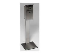 VAR VAR Cendrier mural WH 41 en acier inoxydable avec pied 3,7 l Quantité:1