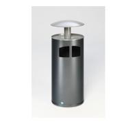 VAR VAR Collecteur de déchets/cendrier H 111 avec toit argenté incl. insert intérieur 86 l Quantité:1