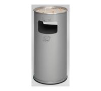 VAR VAR Collecteur de déchets/cendrier H 70K argent 37,4 l Quantité:1