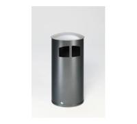 VAR VAR Collecteur de déchets D 44 avec couvercle argenté incl. insert intérieur 86 l Quantité:1