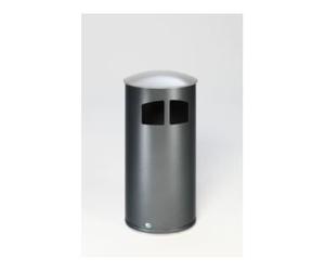 VAR VAR Collecteur de déchets D 44 avec couvercle argenté incl. insert intérieur 86 l Quantité:1