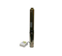 Varan Motors - 4STM3-10 Pompe à eau immergée pour puits profonds et forage, 4m³/h - 80m, 750Watt