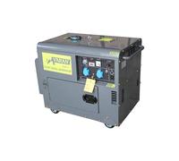 Varan Motors - 92631 Groupe électrogène Diesel SILENCIEUX 5.5 KW 230V + 12V