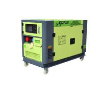 Varan Motors - 92693 Générateur / Groupe électrogène Diesel insonorisé 10kVa 400V 230V 12V, Refroidissement à EAU