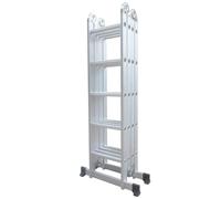 Varan Motors - DLM105 Aluminium Echelle multifonction, Echelle pliante, Echafaudage 5.92m, 20 marches