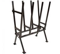 Varan Motors - sawhorse Chevalet de sciage, porte bûche en métal réglable 103 x 50 x 76cm, Max 400Kg