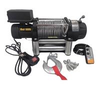 Varan Motors - SC16-8X-2 Treuil électrique 12V 7620KG 4500W, Treuil à câble longueur 26m Ø11mm