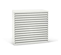 Varan Motors - SHWACC004-WH Cache climatisation en acier galvanisé blanc 120x65x110cm ¿ Cache groupe extérieur pompe à chaleur & clim