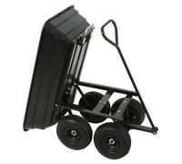 Varan Motors - TC1801 Chariot de Jardin Benne Basculante, Chariot Transporteur remorque Benne Charge 250Kg Max.