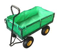 Varan Motors - TC1840A-2 Chariot de jardin, remorque main, avec bche, cots amovibles, Max 200Kg