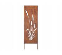 Kapaga - Paravent Métal - 160 cm x 50 cm - Corten - Effet Rouillé Paravent pour Jardin - Élément de Paravent - Mur de Protection - Décoration de Jardin - Clôture - Rouille (Calme)