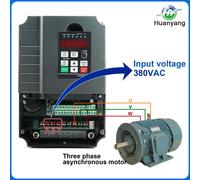 Variateur de fréquence,vectorielle - 7,5 kW, 380 V, triphasé - Convertisseur pour machines CNC