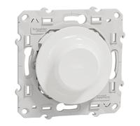 Schneider Electric S520513W Wiser Odace, variateur rotatif LED, 2fils, zigbee, Blanc