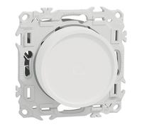 Variateur de lumière universel 2 ou 3 fils - rotatif - blanc craie - Odace II SCHNEIDER