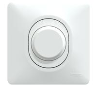 Variateur de lumière universel complet Ovalis, SCHNEIDER ELECTRIC, blanc
