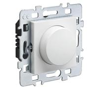 Variateur d'intensité lumineuse simple, mécanisme à deux fils, avec boîtier blanc et support métallique