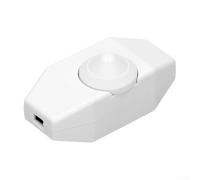 Variateur Encastré Rotatif LED Halogène 1A 220V(White) | Rotary control, 1A 220V rating, halogen LED compatible, indoor use only, heat protection