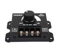 Variateur LED 30 A 12-24 V DC régulateur de luminosité en métal