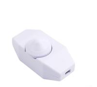 Variateur LED Encastré Rotatif 220V 1A Commande Marche/Arrêt(White) | Commande rotative précise, fonction marche/arrêt intégrée, pour idéal pour LED dimmables, installation encastrée discrète