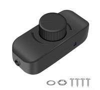 Variateur LED Rotatif Encastré Mémoire 220V Anti-Bruit(black) | Fonction mémoire, garde la dernière pour luminosité, démarrage pour instantané, pour idéal salon chambre