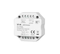 Variateur monochrome MINI LED 1CH * 4A/8A DC12V 24V, contrôleur avec installation de boîte murale à gradation par poussée, télécommande 2.4G, contrôleur de gradateur LED(Dimmer KIT)