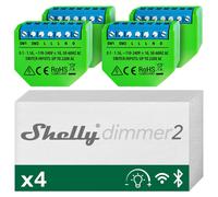 Variateur Shelly 2, variateur Wi-Fi intelligent, ne nécessite pas de fil neutre, pour la domotique, compatible avec Alexa et Google Home, application iOS et Android, pas de hub requis, pour contrôler