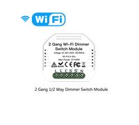 (Variateur WiFi 2 Gang) Module de commutateur Wi-Fi Moes Smart Zigbee Variateur de lumière Interrupteur