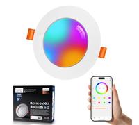 VARICART Spot LED Encastrable Couleur Alexa Connecté Spot Plafond Pack de 1