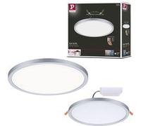 VariFit Panneau encastré LED 3-Step-Dim Areo IP44 rond 230mm 16W 1400lm 4000K Chrome mat gradable Chrome mat