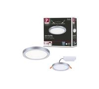 VariFit Panneau encastré LED Areo IP44 rond 118mm 6,5W 500lm 4000K Chrome mat