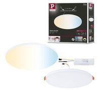 VariFit Panneau encastré LED Smart Home Zigbee 3.0 Veluna Edge IP44 rond 200mm 18W 1400lm Tunable White Blanc gradable Blanc