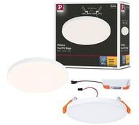 VariFit Panneau encastré LED Veluna Edge IP44 rond 120mm 8,5W 650lm 3000K Blanc Blanc
