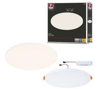 VariFit Panneau encastré LED Veluna Edge IP44 rond 200mm 17W 1500lm 3000K Blanc gradable Blanc