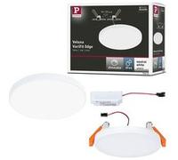 VariFit Panneau encastré LED Veluna Edge IP44 rond 90mm 6W 500lm 4000K Blanc gradable Blanc