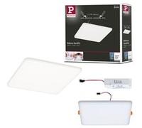 VariFit Panneau encastré LED Veluna IP44 carré 185x185mm 17,5W 1500lm 4000K Satiné