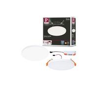 VariFit Panneau encastré LED Veluna IP44 rond 125mm 8,5W 700lm 3000K Satiné